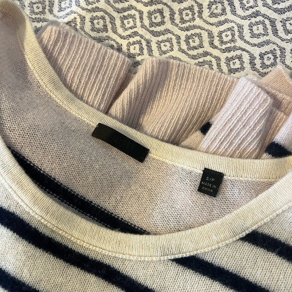 ATM Anthony Thomas Melillo Block-Striped Cashmere Crewneck Sweater​​​​​​​​​ - Picture 9 of 11